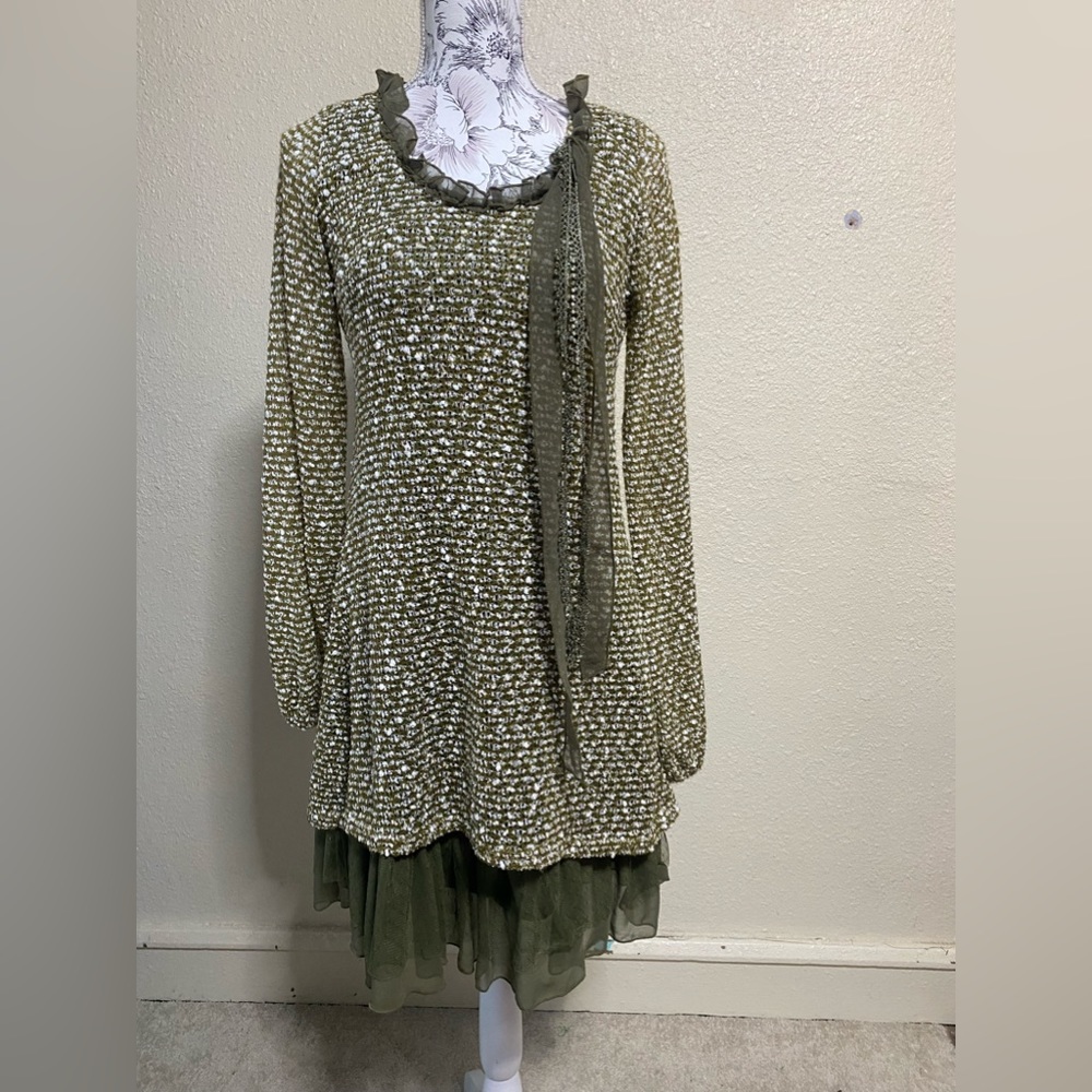 A’reve woven‎ layered tiered dress